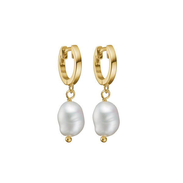 Ana Pearl Earring - HIGH POLISHED GOLD