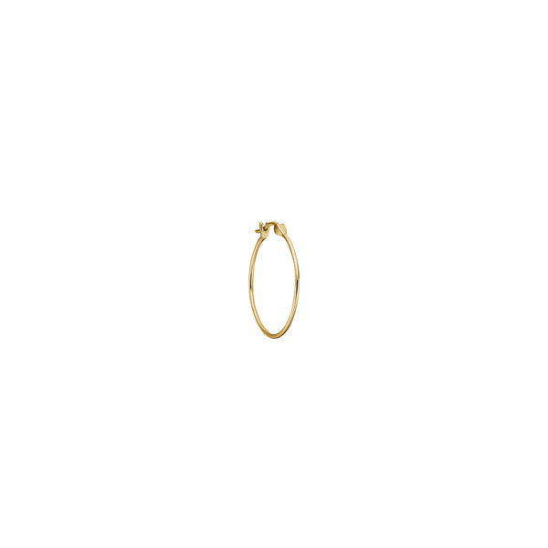 Gold Large Hoop Earring  - 18K GOLD