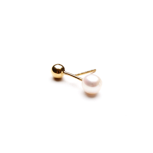 pearl earring gold