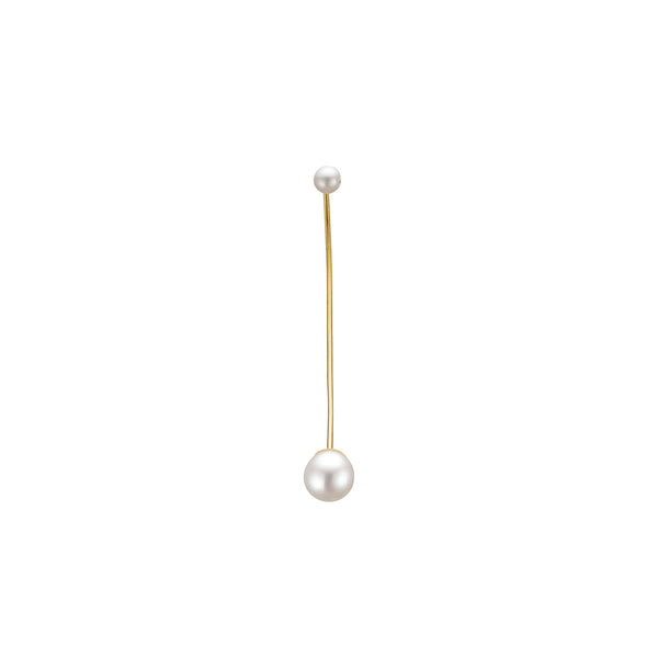 Sienna Pearl Earring - HIGH POLISHED GOLD
