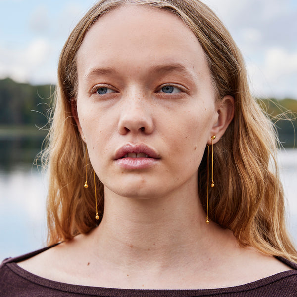 Amber Earring - HIGH POLISHED GOLD