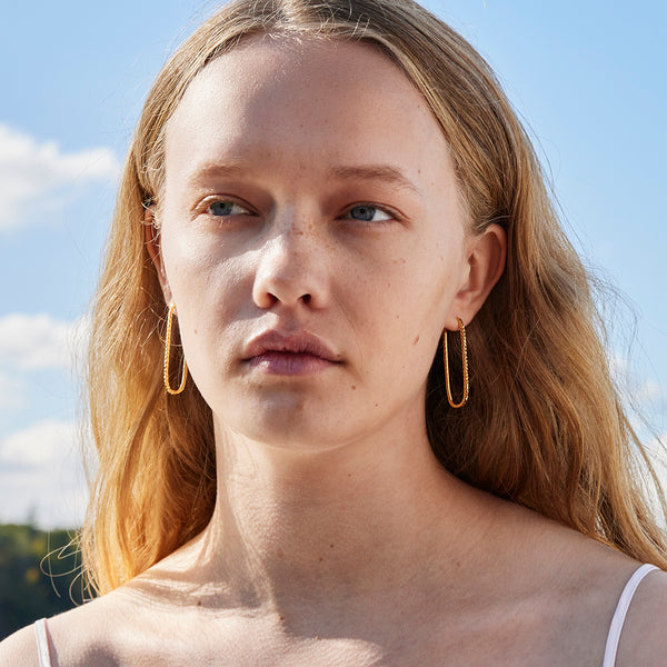 Endless Large Hoop Earring - HIGH POLISHED GOLD