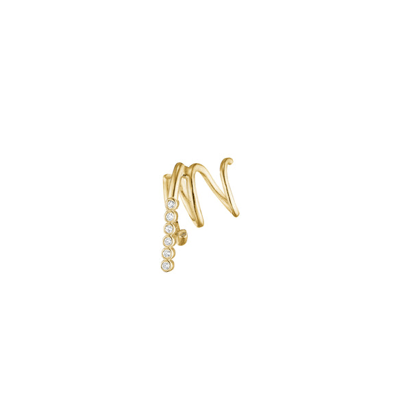 Alina Twirl Earring - HIGH POLISHED GOLD