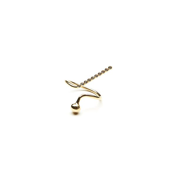 celine gold ring