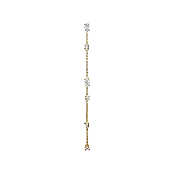 Jamina Chain Earring - HIGH POLISHED GOLD