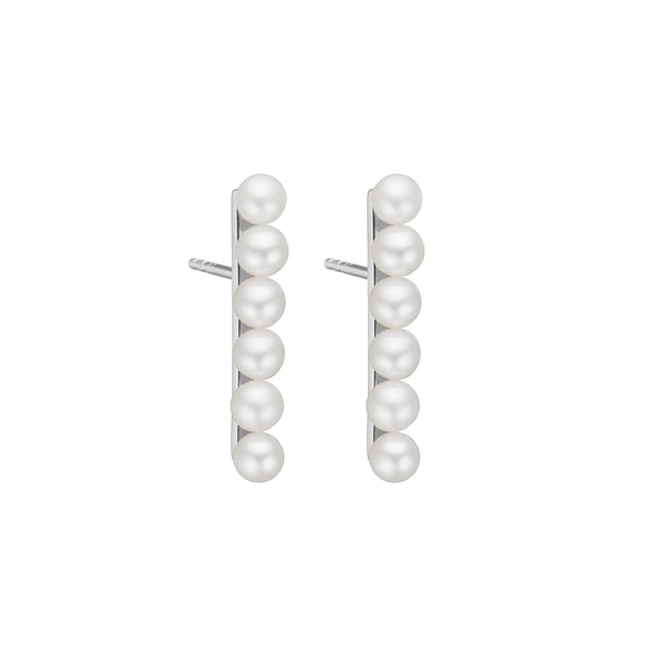 Laura Pearl Earring - SILVER