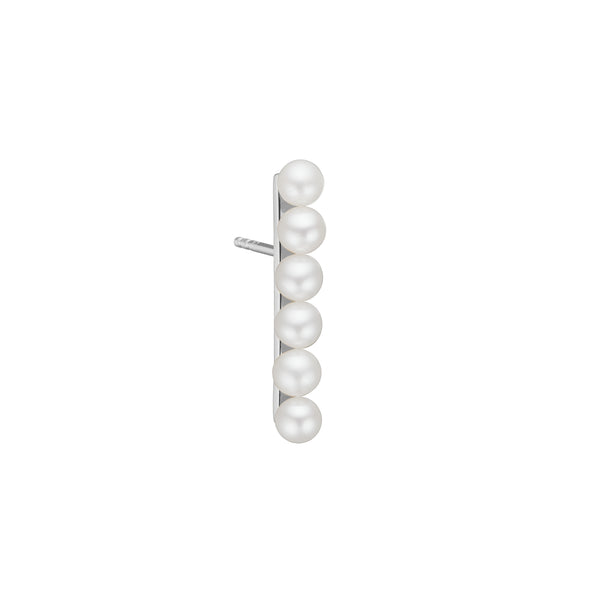 Laura Pearl Earring - SILVER