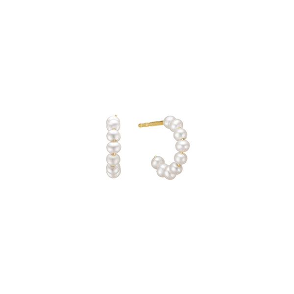 Libby Pearl Earring - HIGH POLISHED GOLD